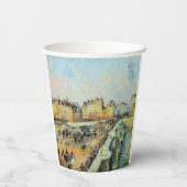 Pont Neuf, vanmiddag, Sunlight Camille Pissarro Papieren Bekers (Achterkant)