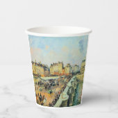 Pont Neuf, vanmiddag, Sunlight Camille Pissarro Papieren Bekers (Voorkant)