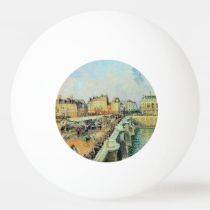 Pont Neuf, vanmiddag, Sunlight Camille Pissarro Pingpongbal