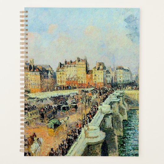 Pont Neuf, vanmiddag, Sunlight Camille Pissarro Planner (Voorkant)