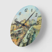 Pont Neuf, vanmiddag, Sunlight Camille Pissarro Ronde Klok (Hoek)