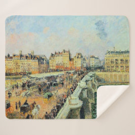 Pont Neuf, vanmiddag, Sunlight Camille Pissarro Sherpa Deken