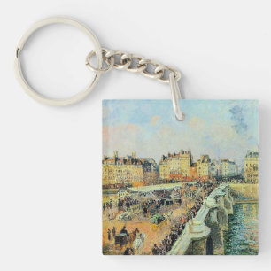 Pont Neuf, vanmiddag, Sunlight Camille Pissarro Sleutelhanger