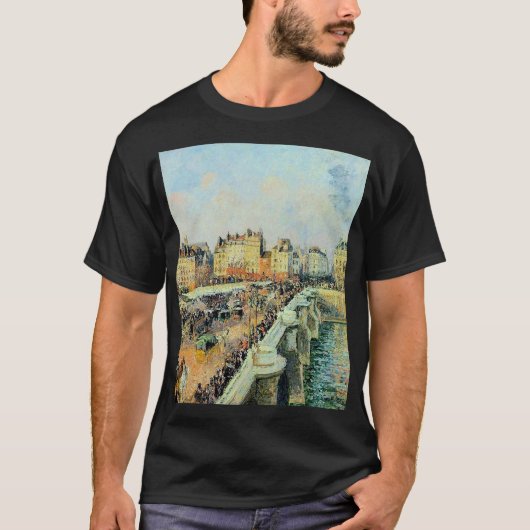 Pont Neuf, vanmiddag, Sunlight Camille Pissarro T-shirt (Voorkant)