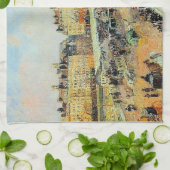 Pont Neuf, vanmiddag, Sunlight Camille Pissarro Theedoek (Gevouwen)