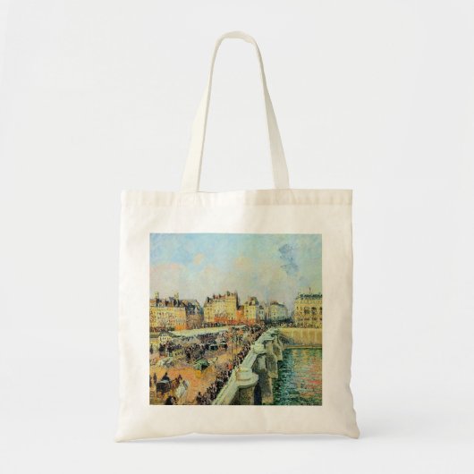 Pont Neuf, vanmiddag, Sunlight Camille Pissarro Tote Bag (Voorkant)