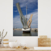 Pont y Ddraig bridge posters. Poster (Keuken)