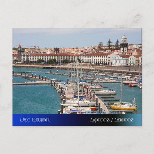 Ponta Delgada - Azoren Briefkaart (Voorkant)