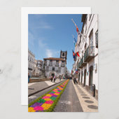 Ponta Delgada, Azoren Kaart (Voorkant / Achterkant)