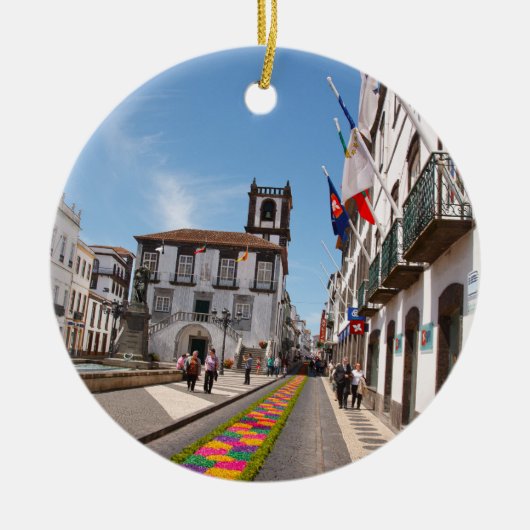 Ponta Delgada, Azoren Keramisch Ornament (Voorkant)