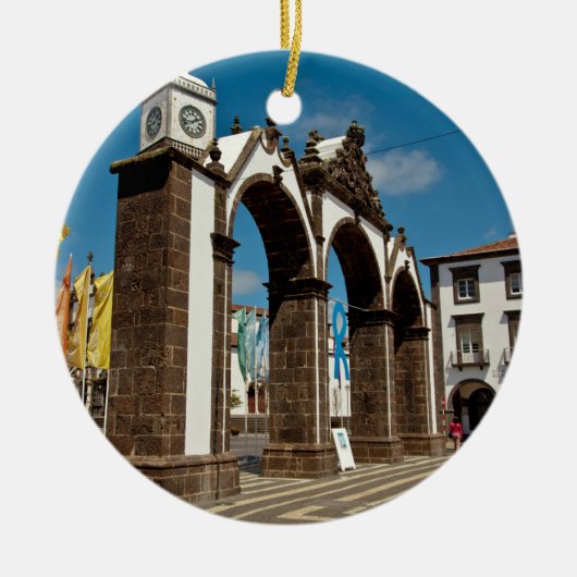 Ponta Delgada, Azoren Keramisch Ornament (Voorkant)
