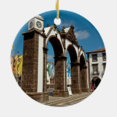 Ponta Delgada, Azoren Keramisch Ornament (Achterkant)