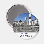 Ponta Delgada, Azoren Magneet (Voorkant / Achterkant)