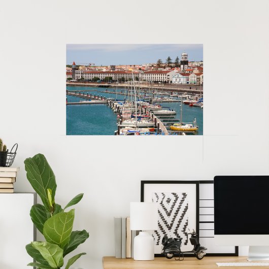 Ponta Delgada - Azoren Poster (Thuiskantoor)