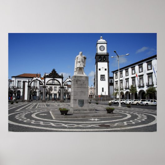 Ponta Delgada, Azoren Poster (Voorkant)