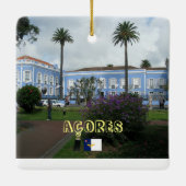 Ponta Delgada Azoren Schilderachtig Ornament (Achterkant)