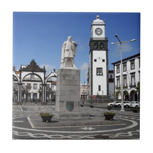 Ponta Delgada, Azoren Tegeltje (Voorkant)
