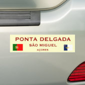 Ponta Delgada Bumpersticker (Op auto)