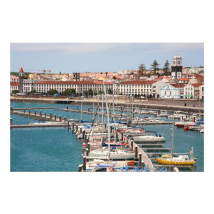 Ponta Delgada - de Azoren Foto Afdruk