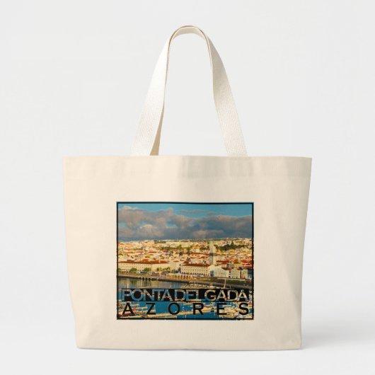 Ponta Delgada Grote Tote Bag (Voorkant)