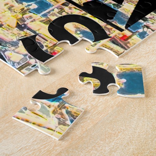 Ponta Delgada Square Puzzle Legpuzzel (Zijkant)