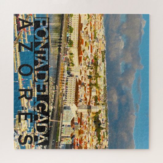 Ponta Delgada Square Puzzle Legpuzzel (Horizontaal)