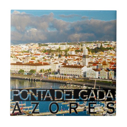 Ponta Delgada Tegeltje (Voorkant)