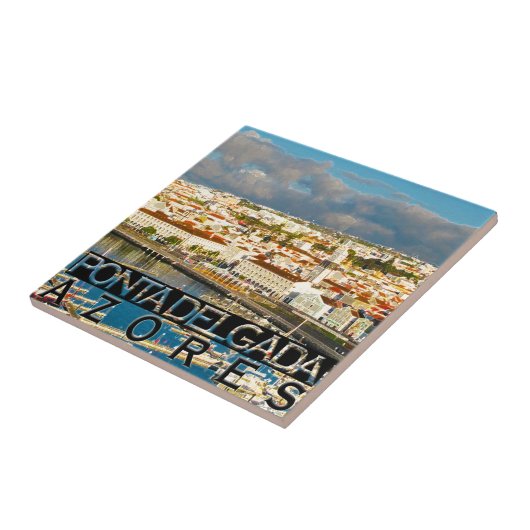 Ponta Delgada Tegeltje (Zijkant)