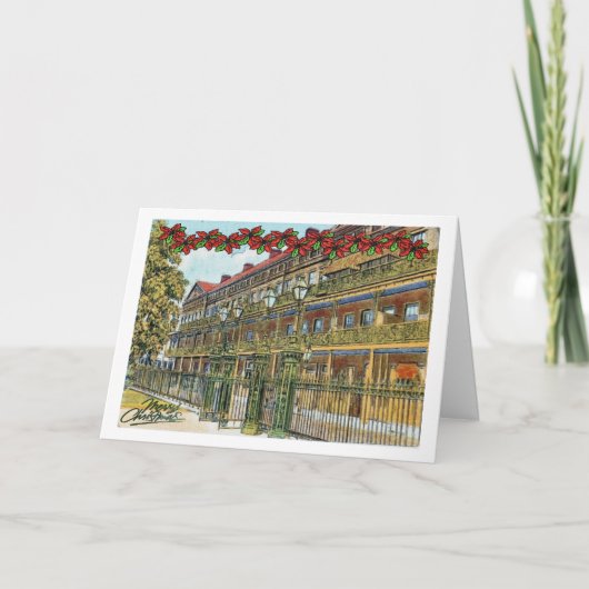 Pontalba Christmas Feestdagen Kaart (Voorkant)