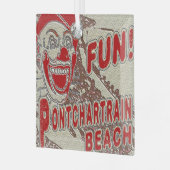 Pontchartrain Beach Clown Glas Ornament (Voorkant links)