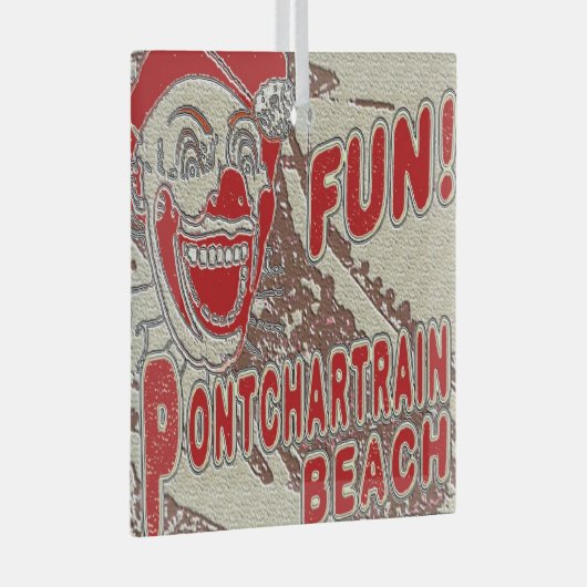 Pontchartrain Beach Clown Glas Ornament (Voorkant Rechts)