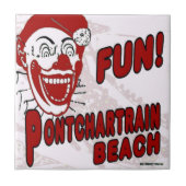Pontchartrain Beach Clown Tegeltje (Voorkant)