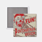 Pontchartrain Beach Fun Clown Magneet (Voorkant / Achterkant)