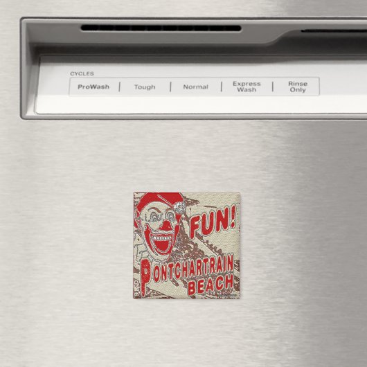 Pontchartrain Beach Fun Clown Magneet (Insitu (Vaatwasser))