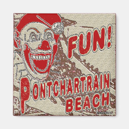 Pontchartrain Beach Fun Clown Magneet