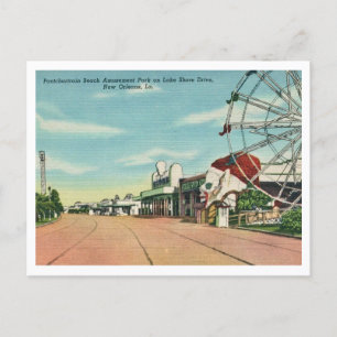  Pontchartrain Beach New Orleans Amusement Briefkaart
