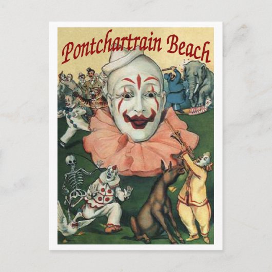 Pontchartrain Beach Poster Briefkaart (Voorkant)