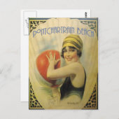 Pontchartrain Beach Poster Briefkaart (Voorkant / Achterkant)