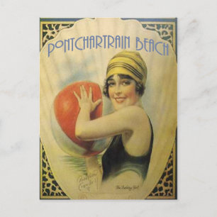 Pontchartrain Beach Poster Briefkaart