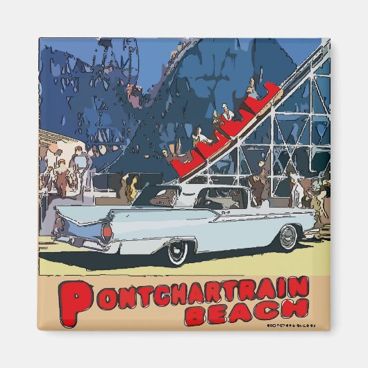Pontchartrain Beach Zephyr  Magneet (Voorkant)