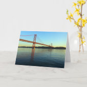 Ponte 25 de Abril, LIsboa, Portugal Kaart (Gele Bloem)
