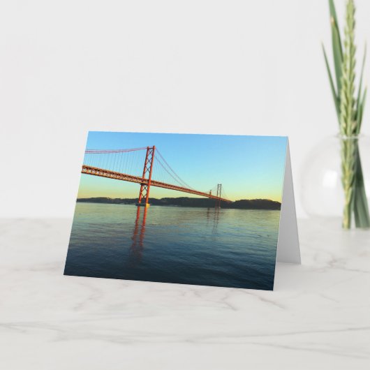 Ponte 25 de Abril, LIsboa, Portugal Kaart (Voorkant)
