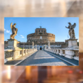 Ponte and Castle Sant'Angelo - Rome, Italië Raamsticker (Vel 2)