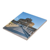 Ponte and Castle Sant'Angelo - Rome, Italië Tegeltje (Zijkant)