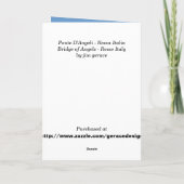 Ponte D'Angeli Feestdagen Kaart (Achterkant)