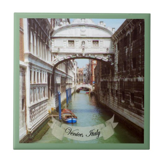 Ponte dei Sospiri Venezia Italia Souvenir Tegeltje (Voorkant)