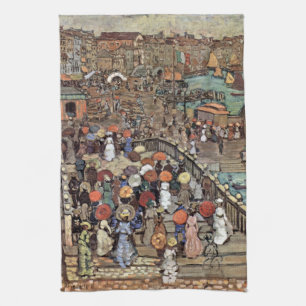 Ponte Della Paglia, Venetië door Maurice Prenderga Theedoek
