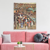 Ponte Della Paglia, Venetië, Maurice Prendergast Canvas Afdruk (Insitu (Woonkamer))