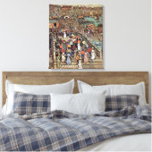 Ponte Della Paglia, Venetië, Maurice Prendergast Canvas Afdruk (Insitu (Slaapkamer))