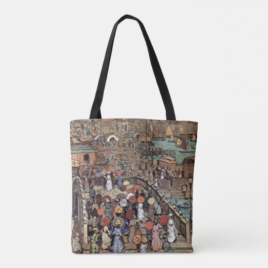 Ponte Della Paglia, Venetië, Maurice Prendergast Tote Bag (Achterkant)